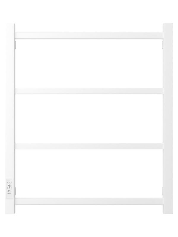 Полотенцесушитель электрический Стилье Формат 26 30527-6050 60x55 см, подключение слева, скрытое подключение слева, матовый белый, лесенка
