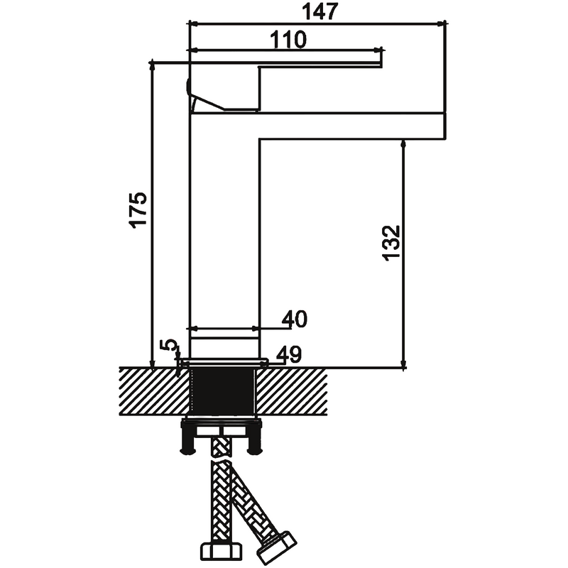 Смеситель для раковины BELZ B10817-8 белый