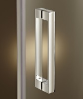 Душевой уголок Дверь Jacob Delafon Contra E22T101-GA профиль хром + Стенка E22FT80-GA профиль хром + Кронштейн E22BT-GA горизонтальный, хром + Гарнитур Elite E32910-CP P + Термостат Metro E24394-CP для душа