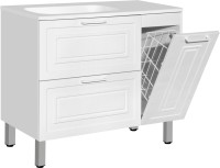 Мебель для ванной комнаты Style Line Альба 90 Люкс L, с бельевой корзиной