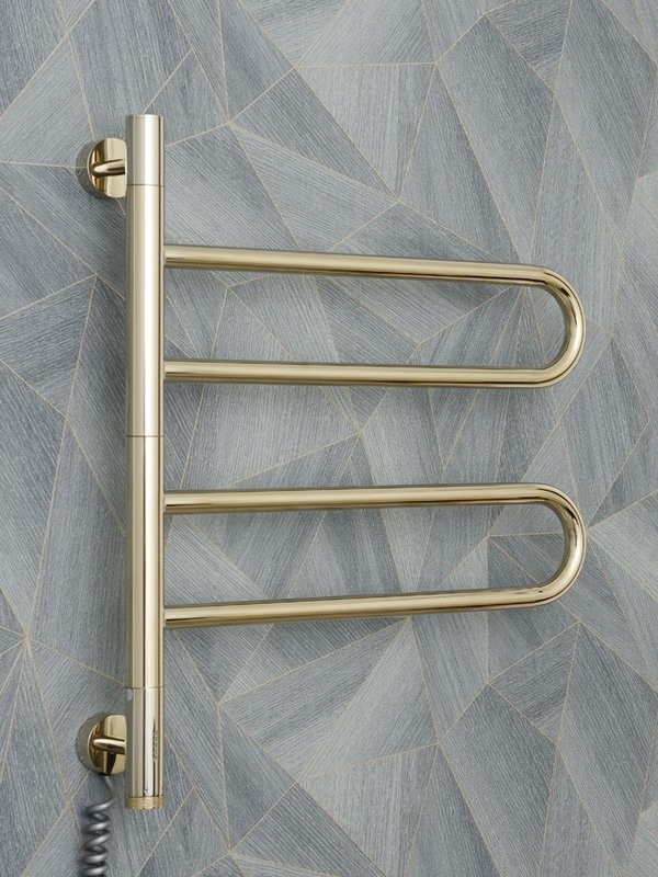 Полотенцесушитель электрический Сунержа Парео 4.0 020-0823-0773 75x50 см, скрытое подключение, шампань, E-образный