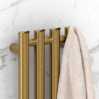 Полотенцесушитель электрический Сунержа Кантата 4.0 051-0886-1259 120x20 см, подключение слева, скрытое подключение слева, состаренная латунь, I-образный