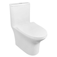 Унитаз-моноблок напольный AZARIO Sente AZ-8614 глянцевый белый