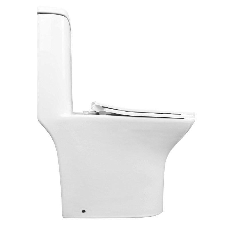 Унитаз-моноблок напольный AZARIO Sente AZ-8614 глянцевый белый