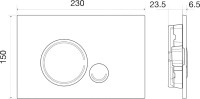 Инсталляция Инсталляция BelBagno BB002-80 + Кнопка Sfera BB014-SR-BIANCO белая