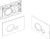 Инсталляция Инсталляция BelBagno BB002-80 + Кнопка Sfera BB014-SR-BIANCO белая