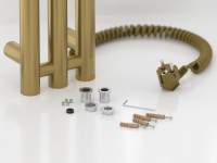 Полотенцесушитель электрический Сунержа Терция 4.0 32-0883-1506 150x15 см, подключение справа, скрытое подключение справа, золотой шелк, I-образный