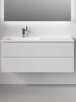 Тумба с раковиной Sancos Snob R 120 L подвесная, bianco