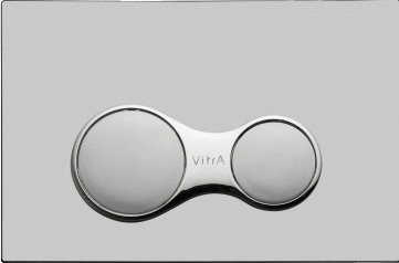 Система инсталляции для унитазов VitrA V8 768-5800-01 с кнопкой смыва Sirius 740-0485 матовый хром