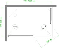 Душевой уголок Royal Bath HPD RB8120HPD-T-BL 120x80