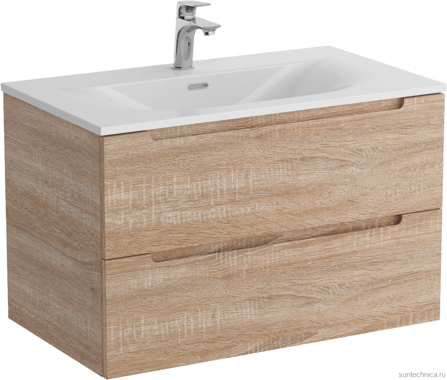 Мебель для ванной комнаты BelBagno Etna 80 rovere bianco, раковина BB-8099-80