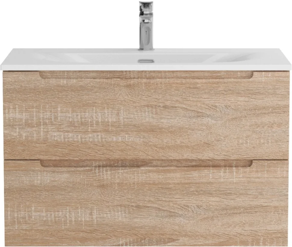 Мебель для ванной комнаты BelBagno Etna 80 rovere bianco, раковина BB-8099-80