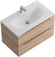 Мебель для ванной комнаты BelBagno Etna 80 rovere bianco, раковина BB-8099-80