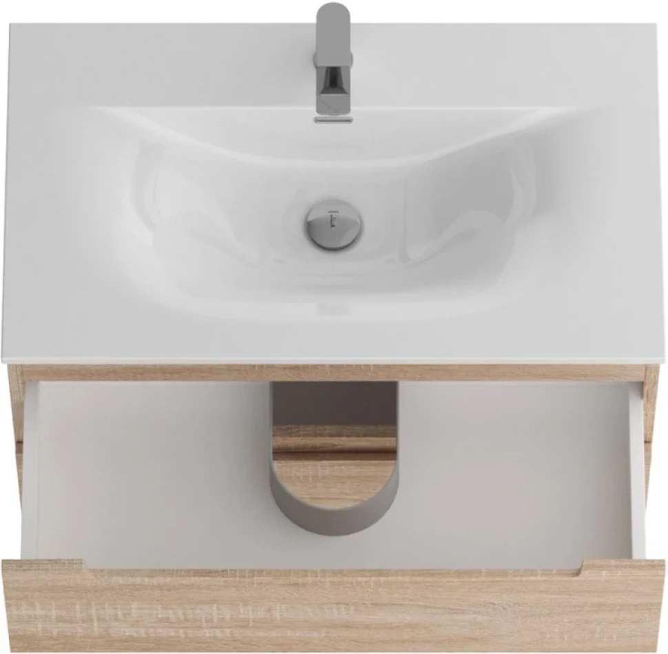 Мебель для ванной комнаты BelBagno Etna 80 rovere bianco, раковина BB-8099-80