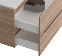 Мебель для ванной комнаты BelBagno Etna 80 rovere bianco, раковина BB-8099-80