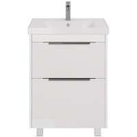 Тумба с раковиной Dreja Prime 70 подвесная, белый глянец