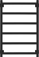 Полотенцесушитель водяной Secado Корсико 1 85x55 см, матовый черный, лесенка