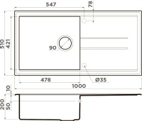 Мойка кухонная Omoikiri Tedori 100-FR leningrad grey