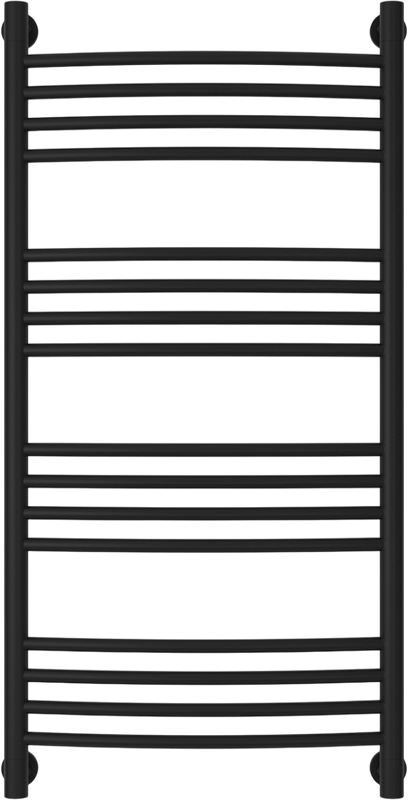 Полотенцесушитель водяной Сунержа Богема + 100x50, черный матовый, дуга