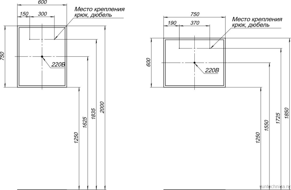 Мебель для ванной комнаты Aquanet Вита 60 подвесная, белая матовая
