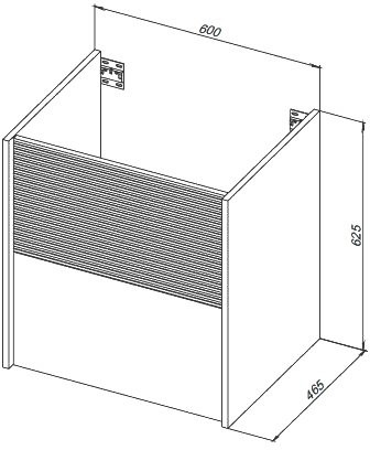 Мебель для ванной комнаты Aquanet Вита 60 подвесная, белая матовая