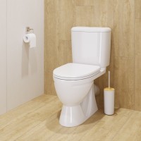 Унитаз-компакт напольный Sanita Стандарт стандарт глянцевый белый