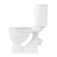 Унитаз-компакт напольный Sanita Стандарт стандарт глянцевый белый