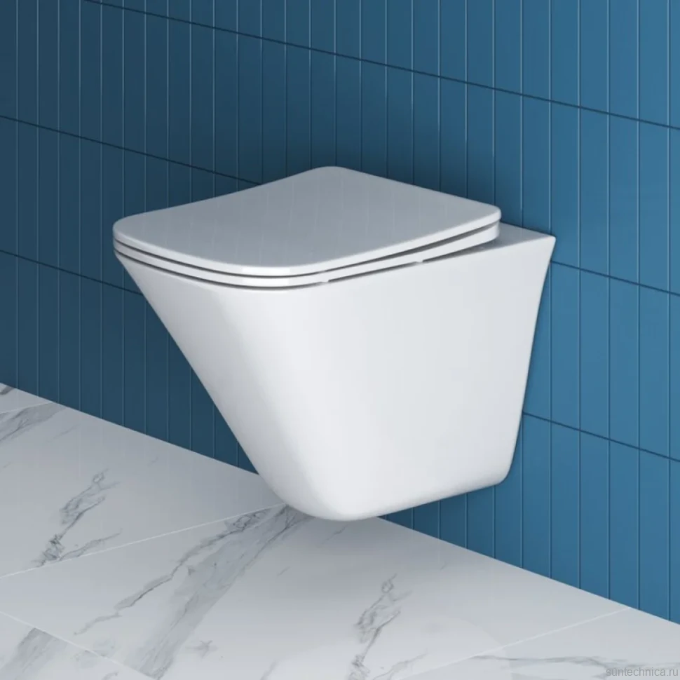 Унитаз подвесной BelBagno Marmi BB052CHR с микролифтом