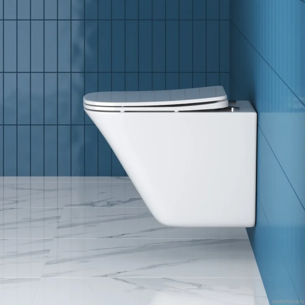 Унитаз подвесной BelBagno Marmi BB052CHR с микролифтом