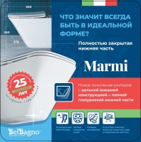 Унитаз подвесной BelBagno Marmi BB052CHR с микролифтом