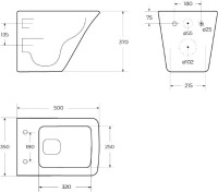 Унитаз подвесной BelBagno Marmi BB052CHR с микролифтом