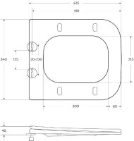 Унитаз подвесной BelBagno Marmi BB052CHR с микролифтом