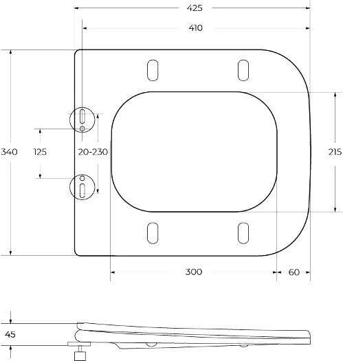 Унитаз подвесной BelBagno Marmi BB052CHR с микролифтом