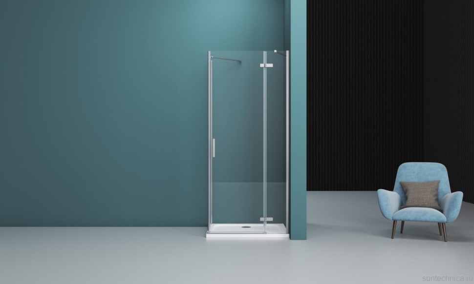 Душевой уголок BelBagno Kraft AH-12-100/90-C-Cr R