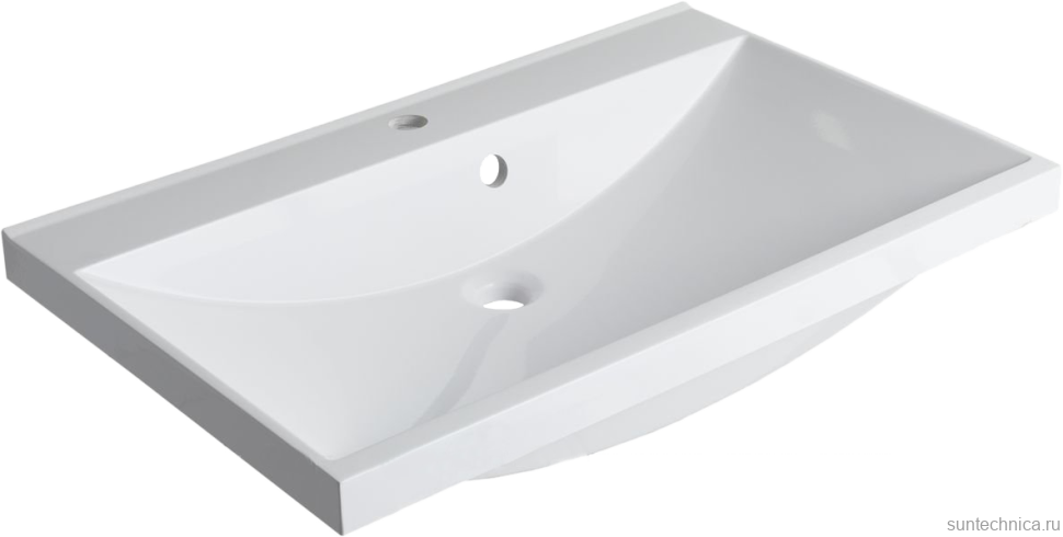 Тумба с раковиной Aquanet Нота new 75 подвесная, дуб веллингтон табак