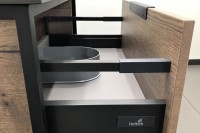 Тумба под раковину со столешницей Comforty Кёльн 75 подвесная, дуб темный