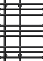 Полотенцесушитель водяной Secado Турин 3 80x55 см, матовый черный, лесенка