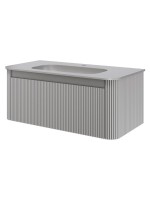 Тумба с раковиной Armadi Art Voi 100 подвесная, рифленая, luna