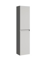 Шкаф-пенал для ванной Aqwella 5 stars Geometria 35 L/R серый туман