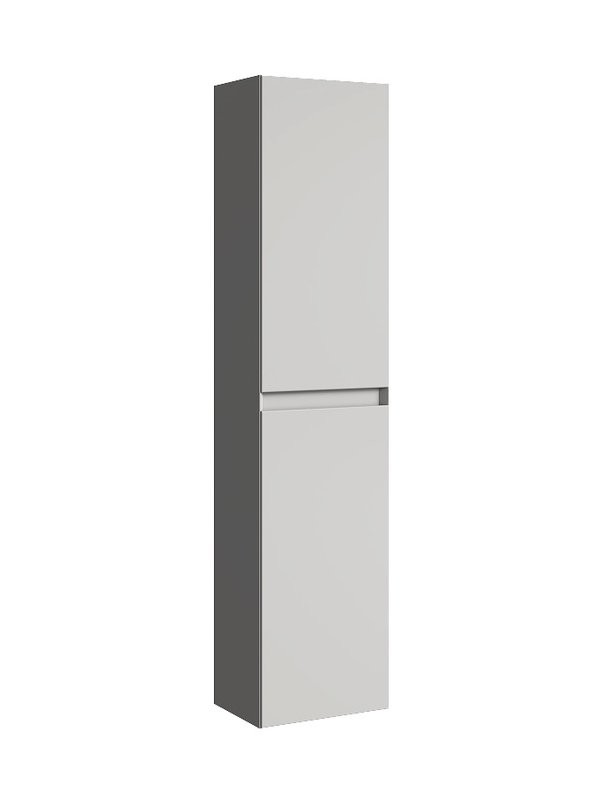 Шкаф-пенал для ванной Aqwella 5 stars Geometria 35 L/R серый туман