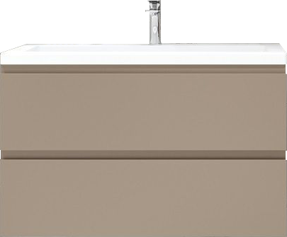 Тумба под раковину Art&Max Bianchi 90 подвесная, капучино матовый