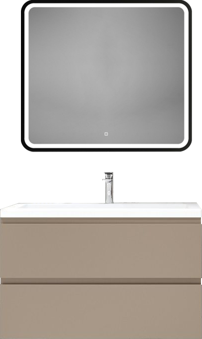 Тумба под раковину Art&Max Bianchi 90 подвесная, капучино матовый