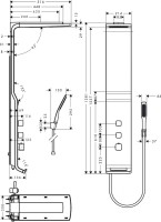 Душевая панель Hansgrohe Raindance Lift 27008000