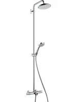 Душевая стойка Hansgrohe Croma 220 Showerpipe 27223000 с термостатом Душевая стойка Hansgrohe Croma 220 Showerpipe 27223000 с термостатом