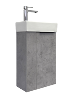 Тумба с раковиной Comforty Асти 40 подвесная, светлый бетон