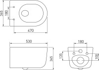 Унитаз подвесной Berges Tornas Rimless 082137 безободковый, с микролифтом