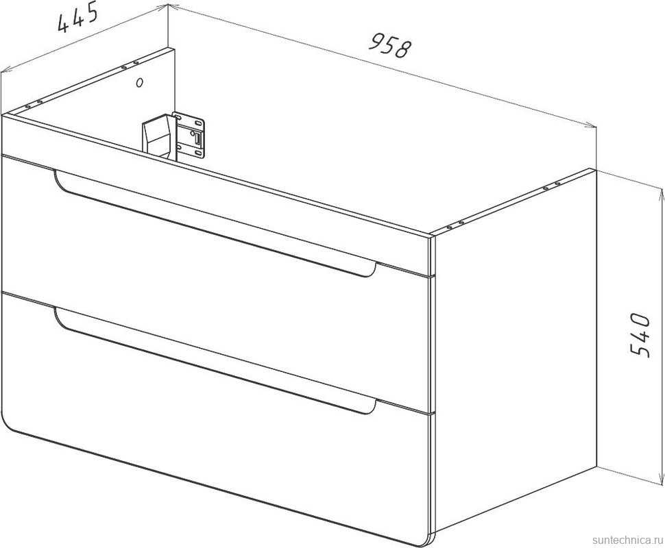 Тумба под раковину со столешницей Lemark Olivia 100 дуб кантри, белая глянцевая