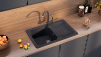 Мойка кухонная Ulgran U-506 -343 антрацит Мойка кухонная Ulgran U-506 -343 антрацит