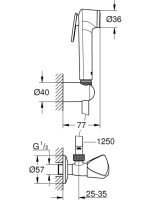 Гигиенический душ Grohe Tempesta F Trigger Spray 30 27514001