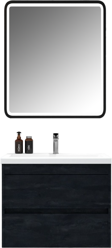 Мебель для ванной комнаты Art&Max Family-M 60 подвесная, hard coal